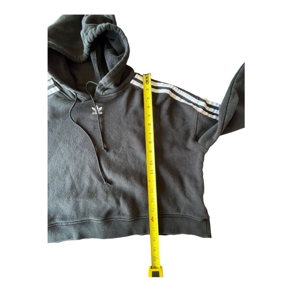 adidas Originals Cropped Hoodie, Women’s Medium Sweatshirt Retro Streetwear - Picture 6 of 8